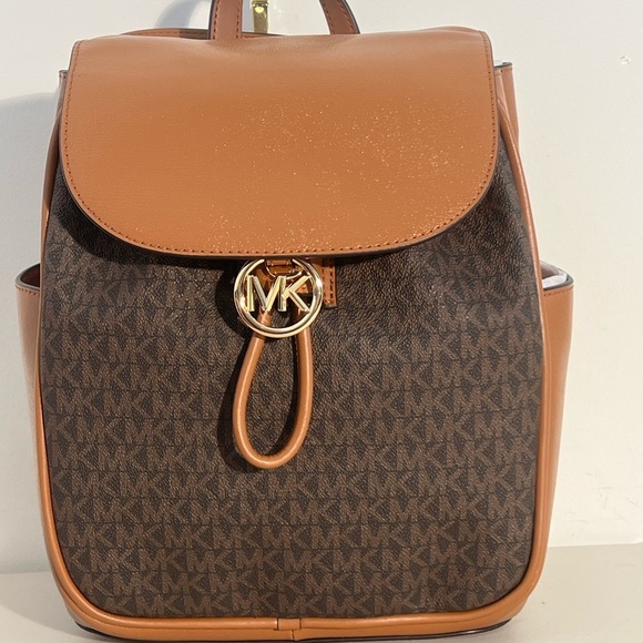 Michael Kors Tan and Brown Women's Backpack - Picture 6 of 6